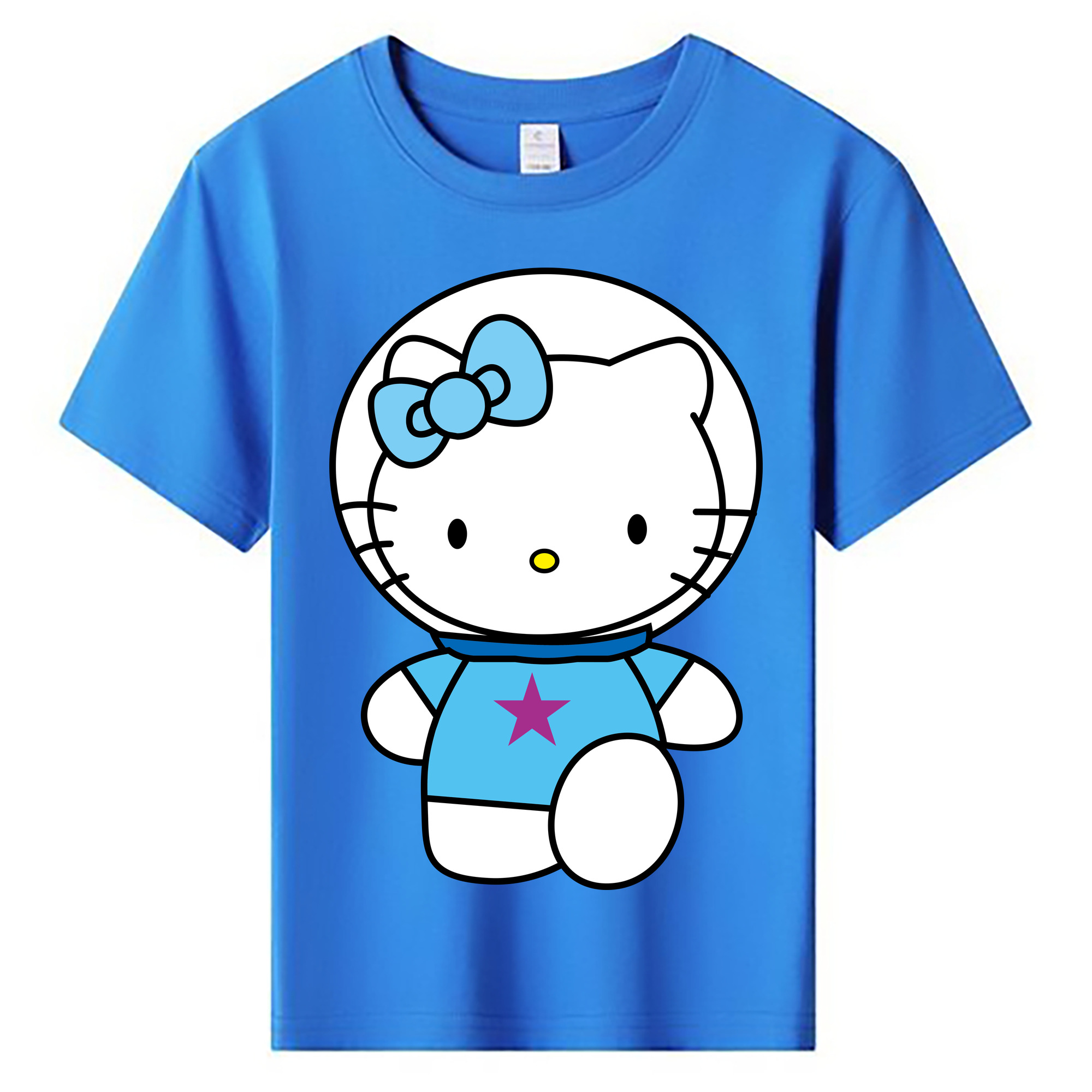 （画像用） Hello Kitty ハローキティ 綿100％キッズTシャツ（フロントプリント）
